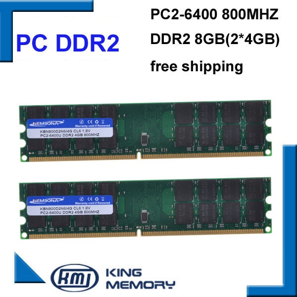 KEMBONA RAM ũž PC, DDR2 800Mhz 8GB (2x4GB ..